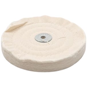 Білий мусліновий полірувальний круг WorkMan Muslin W-100
