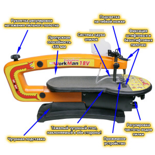 Лобзиковый станок WorkMan 18V