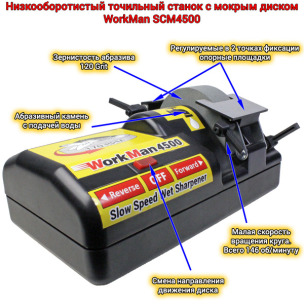 Точильний верстат для ножів WorkMan SCM4500