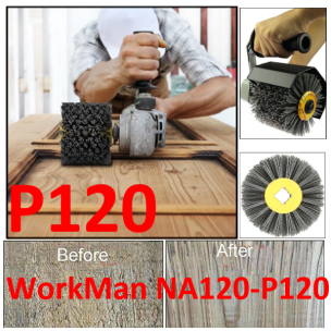Щітка абразивна для браширування WorkMan NA120-P120