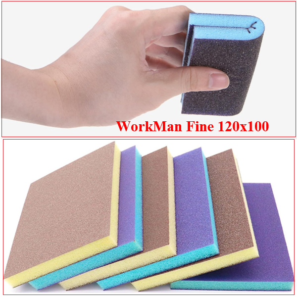 Шлифовальная губка WorkMan Fine 120х100 для финишных работ