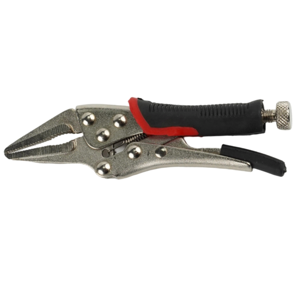 Затискні кліщі довгогубці з фіксатором WorkMan Soft-120