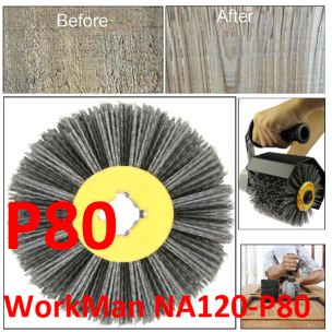 Щітка абразивна для браширування WorkMan NA120-P80