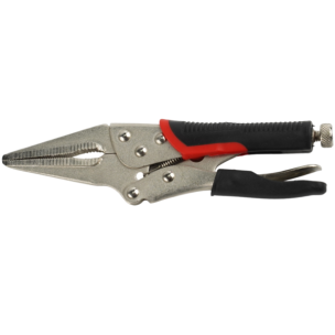 Затискні кліщі довгогубці з фіксатором WorkMan Soft-170