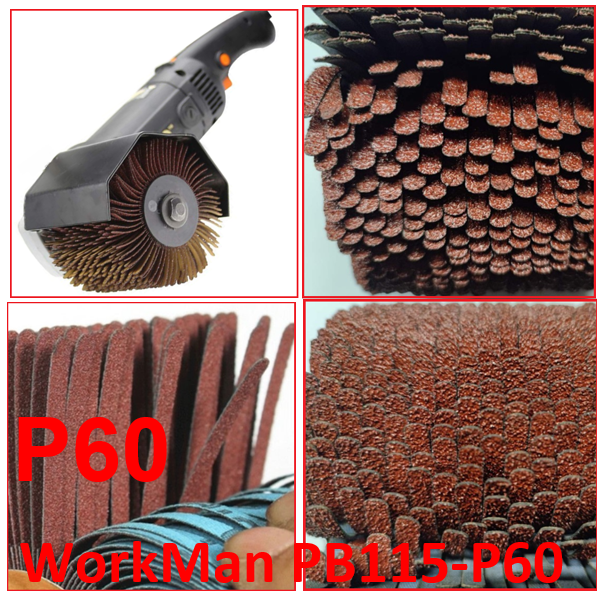 Щітка шліфувальна пелюсткова WorkMan PB115-P60