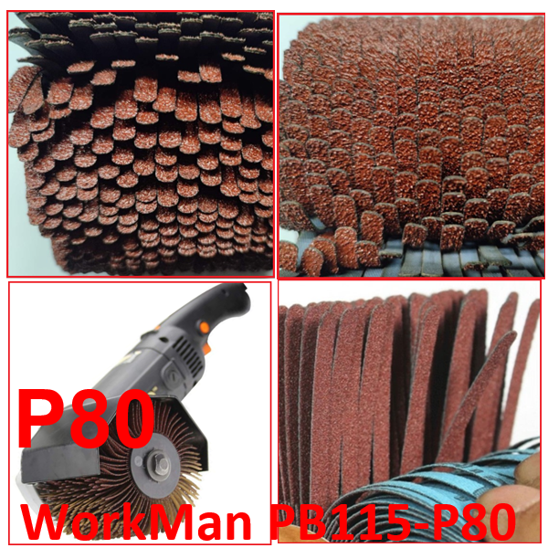 Щетка шлифовальная лепестковая WorkMan PB115-P80