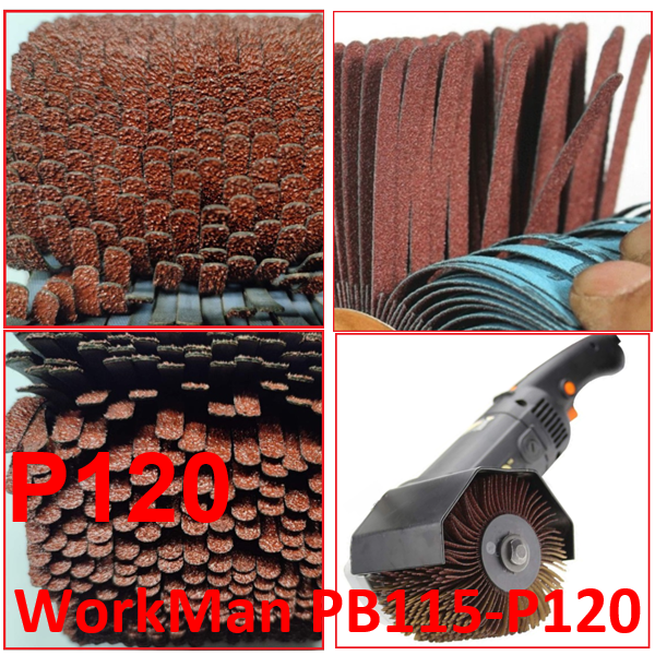 Щетка шлифовальная лепестковая WorkMan PB115-P120