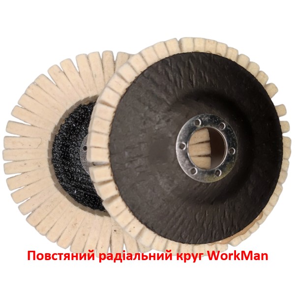 Повстяний радіальний круг WorkMan FPR-125