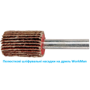 Пелюсткова насадка на дриль WorkMan FW-16х25 P80