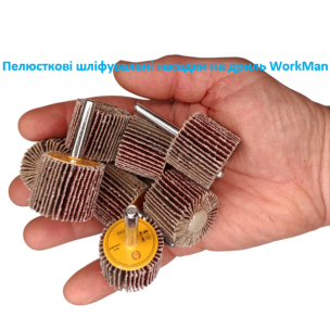 Пелюсткова насадка на дриль WorkMan FW-30х25 P80