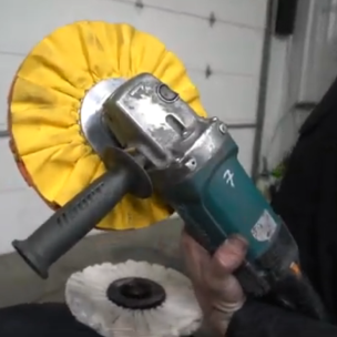 Полировальный круг волнистый Желтый (Универсальный) WorkMan 200х16Рх15,88