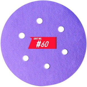 Шлифовальный круг WorkMan Ceramic керамическое зерно P80 (150 мм, 6 отв.)