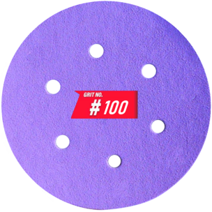 Шлифовальный круг WorkMan Ceramic керамическое зерно P100 (150 мм, 6 отв.)