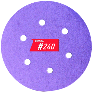 Шлифовальный круг WorkMan Ceramic керамическое зерно P240 (150 мм, 6 отв.)