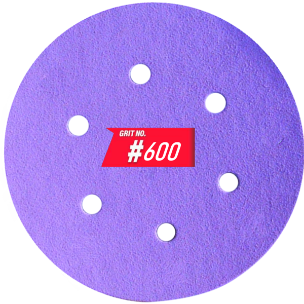 Шлифовальный круг WorkMan Ceramic керамическое зерно P600 (150 мм, 6 отв.)