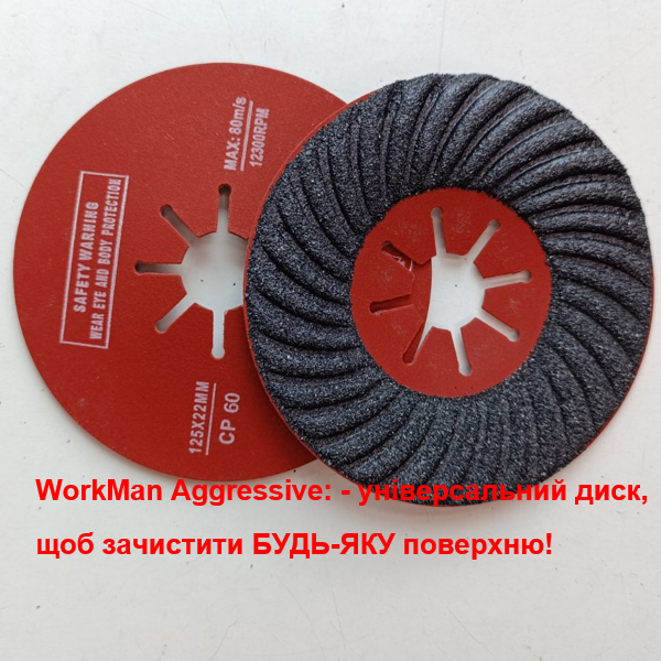Зачисний фібровий круг WorkMan Aggressive P60