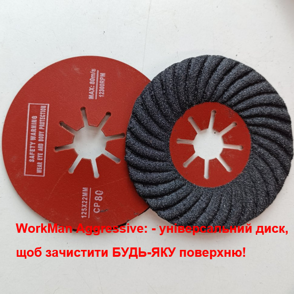 Фибровый круг обдирочный WorkMan Aggressive Р80