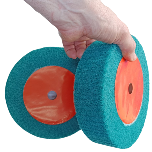 Широкий круг Скотч Брайт для точила WorkMan Nylon-200х50 P180