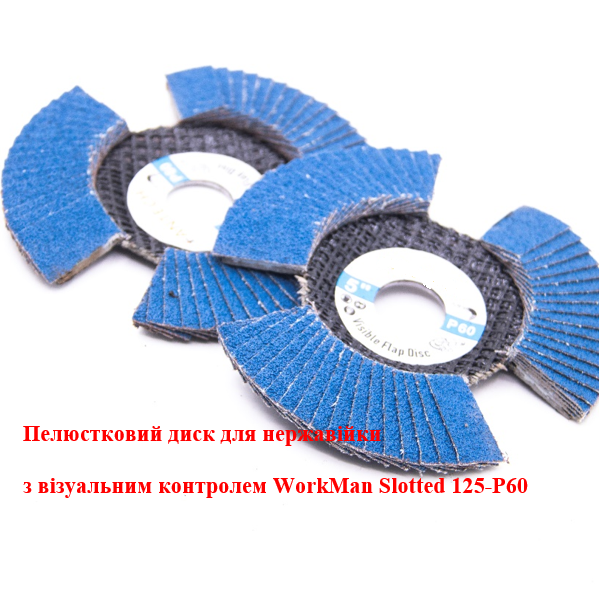 Диск пелюстковий WorkMan Slotted P60 з візуальним контролем