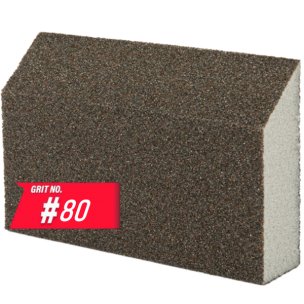 Губка шліфувальна трапеція WorkMan Block P80 (100х68х25 мм)