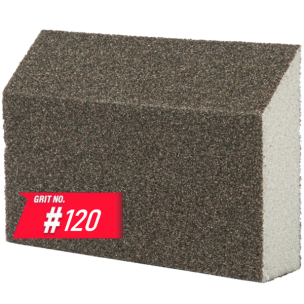 Губка шлифовальная трапеция WorkMan Block P120 (100х68х25 мм)