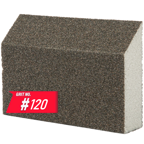 Губка шліфувальна трапеція WorkMan Block P120 (100х68х25 мм)
