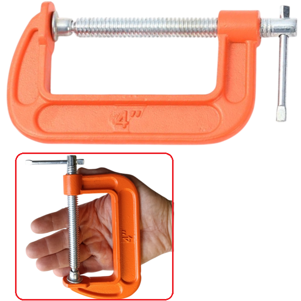 Струбцина G-образная WorkMan Light 100 мм чугунная