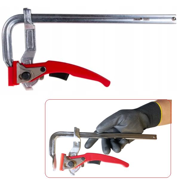 Струбцина быстрозажимная рычажная WorkMan Lever 60х200 мм