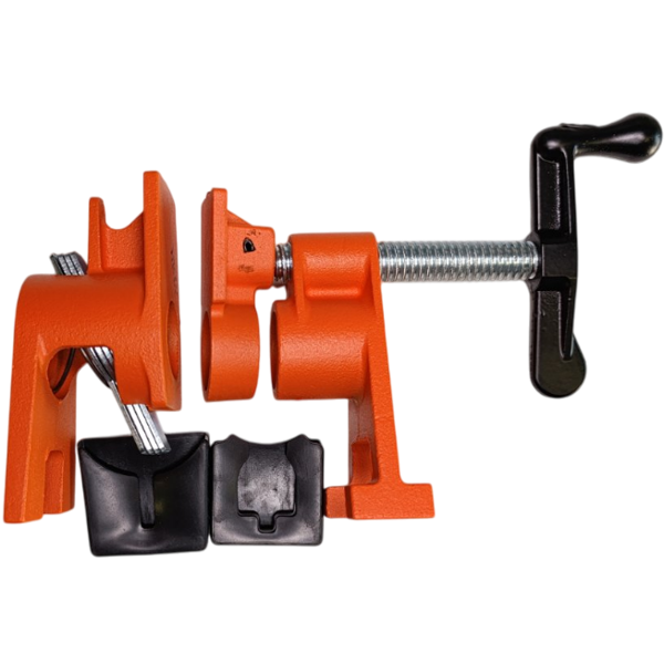 Струбцина трубная 3/4" на ножках Workman PC-3/4-LP с накладками